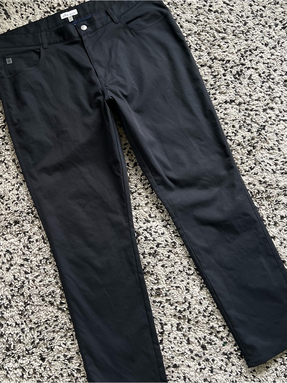 Peter Millar Golf Performance Pants Black EB66 5-Pocket ME0EB66FB Men’s 38x32 - Picture 2 of 13